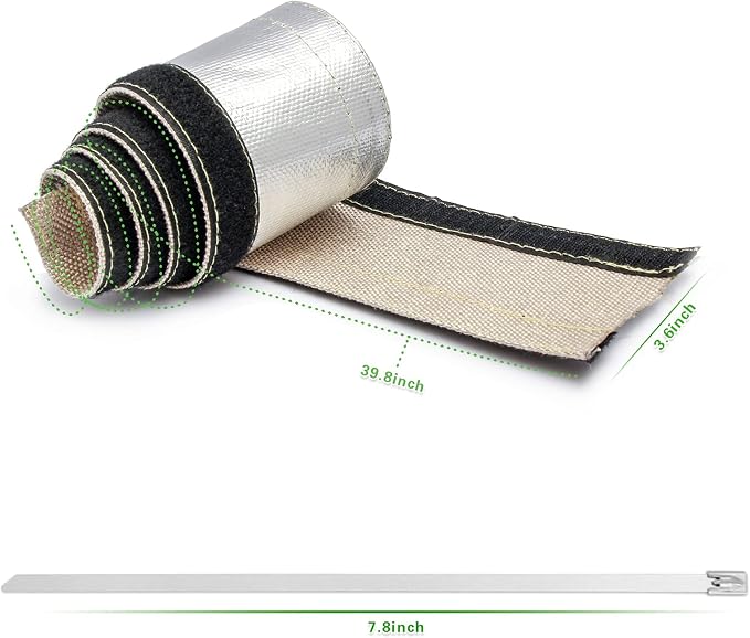 Heat Shroud Aluminized Sleeving Heat Shield fuel line wire heat sleeve 3/4" - Image 7
