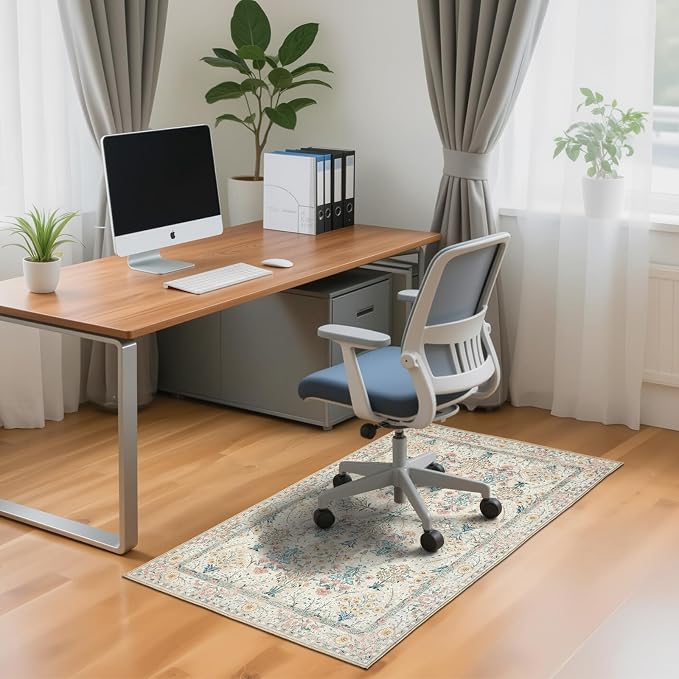 Office Chair Mat for Hardwood Tile Floor, Machine Washable Office Area Carpet - Image 8