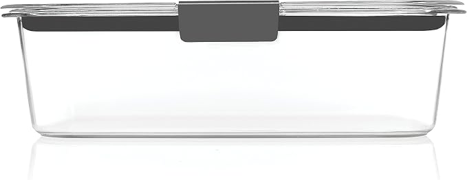 Rubbermaid Brilliance Food Storage Container, 9.6 Cup | Clear | Pack of 2 - Image 6