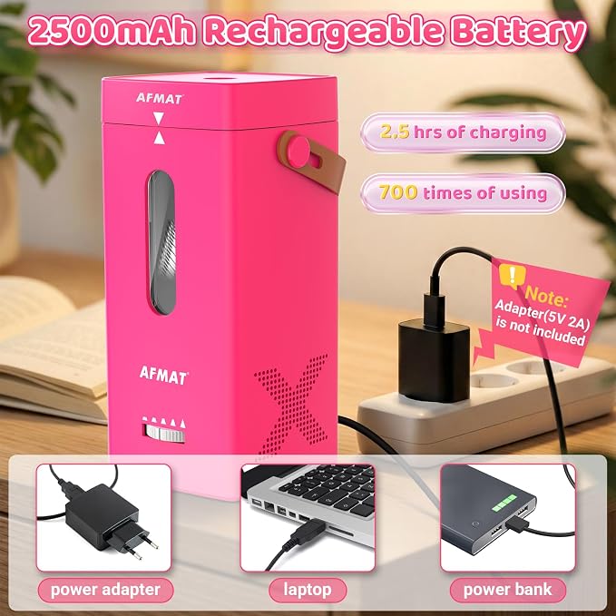AFMAT Electric Pencil Sharpener, Fully Automatic Pencil Sharpener, Auto in & Out - Image 5