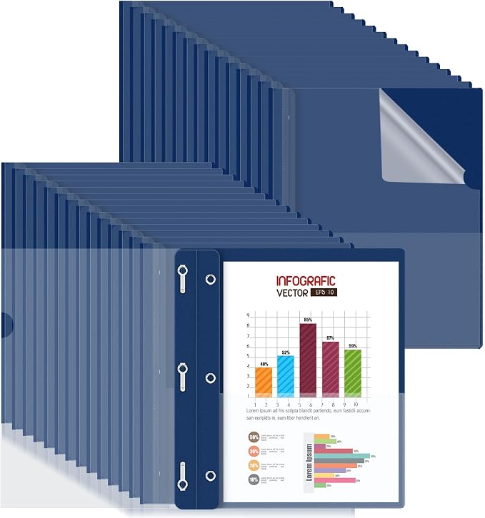 HAUTOCO 30 Pack Plastic Report Covers by HAUTOCO