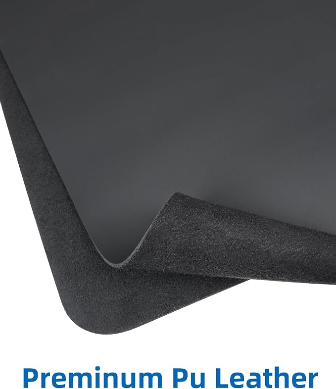 AFIING Leather Desk Pad Protector, Large Mouse Pad, Non-Slip Desk Blotter - Image 2