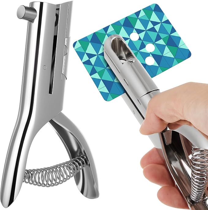 Chumia 1 Pcs Heavy Duty Hole Punch 2" Long Reach 3/8 Inch Paper Single One Hole by Chumia