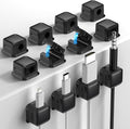 Costop 12 Pack Magnetic Cord Organizer Holder, Strong Adhesive Desk Cable by Costop