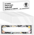 40 PCS Nameplate Pocket 10.5 x 3.5 Inch Clear Self-Adhesive Desk Name Tag by Fairooth