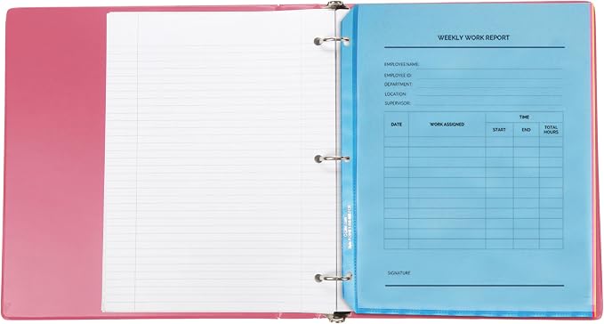 C-Line 62010 Colored Polypropylene Sheet Protector, 11 x 8 1/2 - Image 3