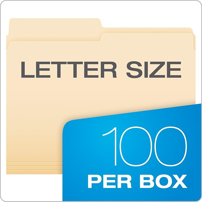Pendaflex File Folders, Letter Size, 1/2 Cut - Image 5