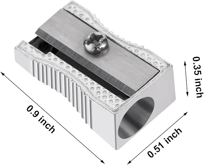 Frienda 48 Pack Metal Pencil Sharpeners Handheld Metal Mini Sharpeners Manual - Image 2