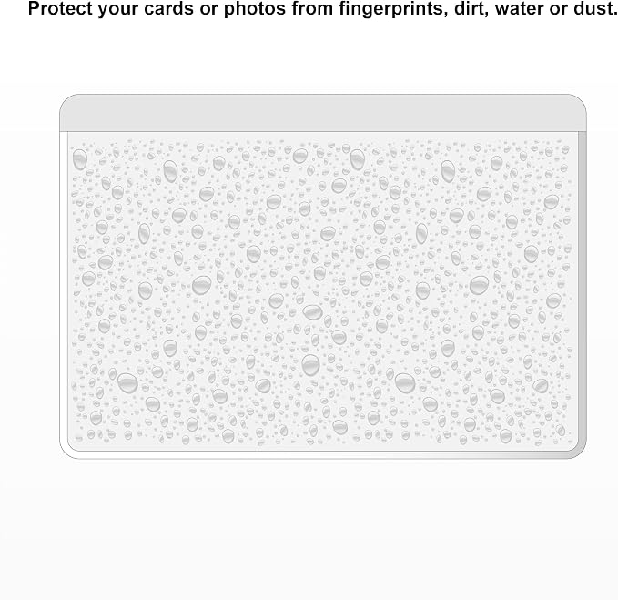 IMAGAME Clear Adhesive 5" x 7" Index Card Pockets - Image 6