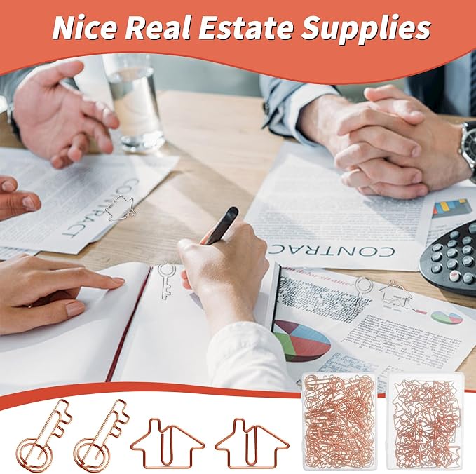 Hesena 120 Pcs Paper Clip Set, Real Estate Agent, Realtors Gifts - Image 7