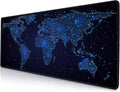 Large Gaming Mouse Pad with Stitched Edges, Desk Pad Extended Keyboard Mat by SANWUMIAN