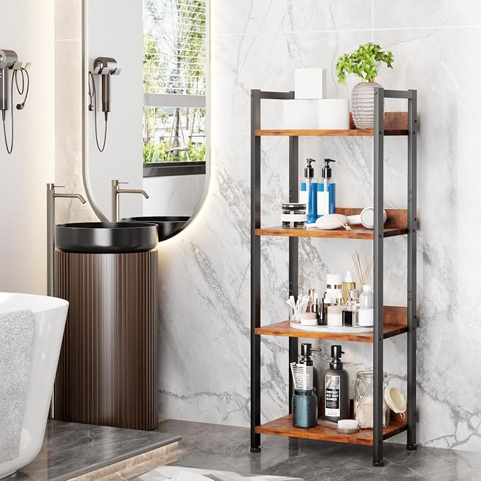 Furologee 4 Tier Bookshelf - Image 8