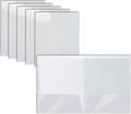 Better Office Products 2 Pocket Glossy Laminated White Paper Folders, Letter by BetterOfficeProducts