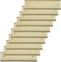 10 Pack Aluminum Name Plate Holders by Unknown
