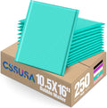 GSSUSA Large Bubble Mailers 10.5x16 Inch 250 Pack Teal Padded Envelopes by GSSUSA