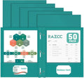 Two Pocket Folders, RAZCC 50 Pack Two Pocket Folders by RAZCC
