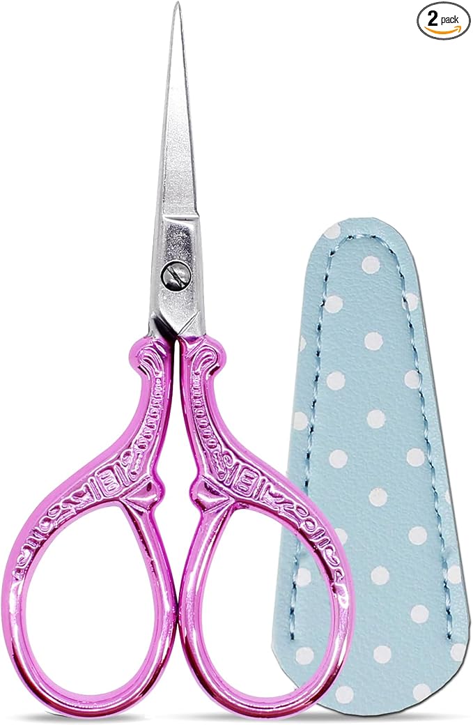 Small Embroidery Scissors, 3.6Inch Detail Craft Scissors by Hisuper