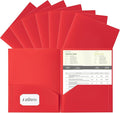 Aegero Plastic Folders with Pockets, Durable Heavy Duty File Folders with by Unknown