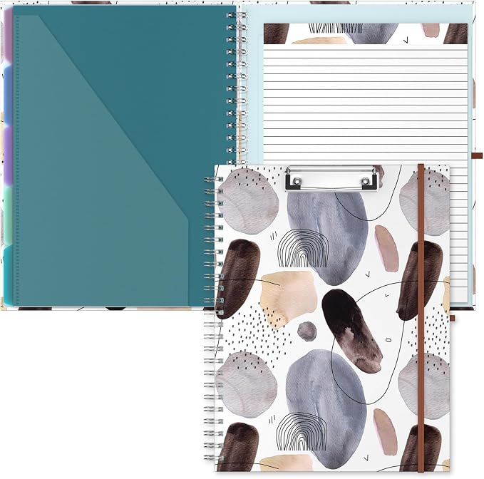 Hongri Clipboard Folio with Refillable Lined Notepad, 8.5 x 11 Folders with by Hongri