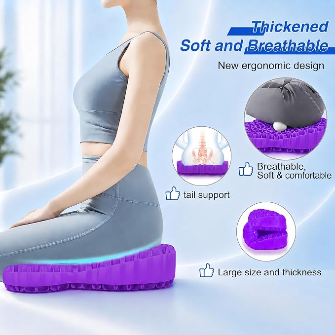 Thicken 19.7in Seat Cushion, Gel Seat Cushion - Image 3