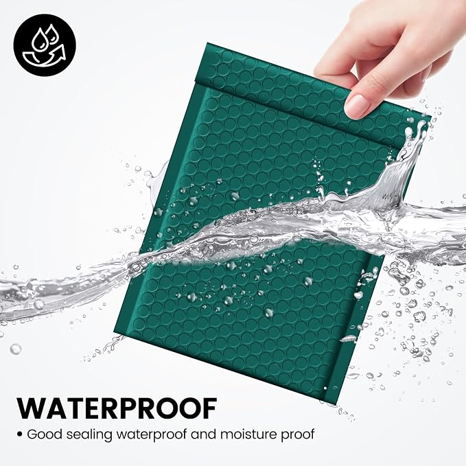 Fuxury Bubble Mailer 6x10 Inch 600 Pack Forest Green Bubble Mailers Bulk Thick - Image 4