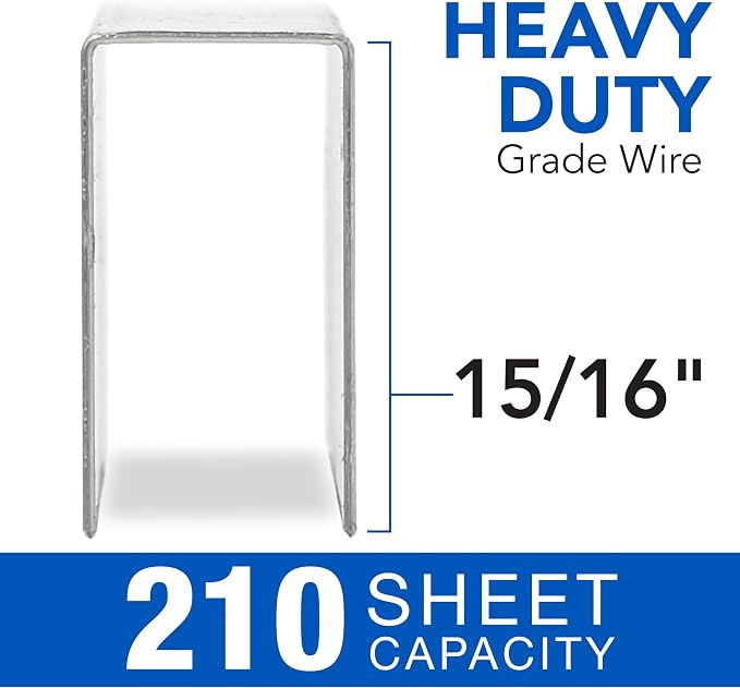 Swingline Staples, Heavy Duty, 15/16" Length, 210 Sheet Capacity, 1 Pack - Image 2