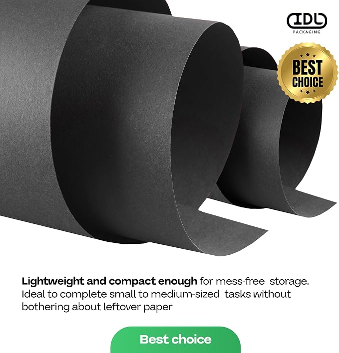 Black Kraft Paper Roll 12" x 1200" - Image 7