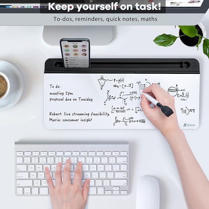 Varhomax Glass Desk Whiteboard - Image 2