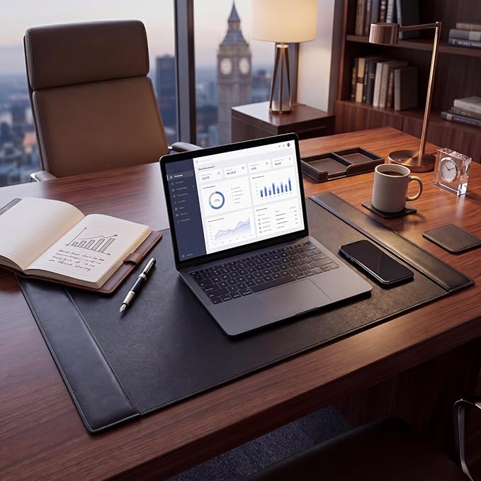 26.5 x 17.3 Inch Leather Desk Pad Protector - Image 5