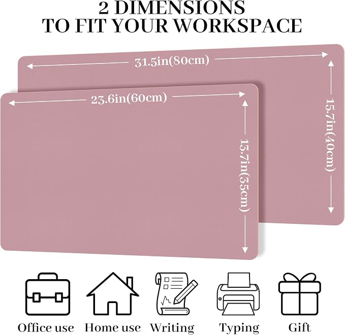 Non-Slip Desk Pad Mat, Leather Desk Mat - Image 3