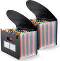 Accordion File Organizer, 2 Pack 24 Pockets Expanding File Folders, Portable by MAIMIS