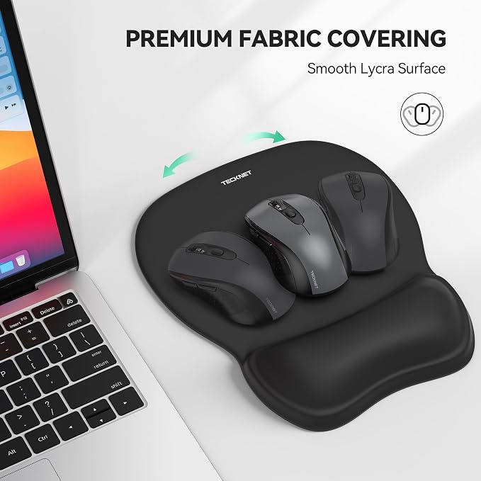TECKNET Gel Mouse Pad with Wrist Rest, Ergonomic Office Mousepad with Wrist - Image 4