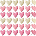 JANYUN 60Pcs Heart Decorative Push Pins Pink Thumb Tacks by JANYUN