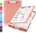 Sooez Clipboard with Storage, Clip Board 8.5 x 11 with Pen Holder, Plastic by Sooez