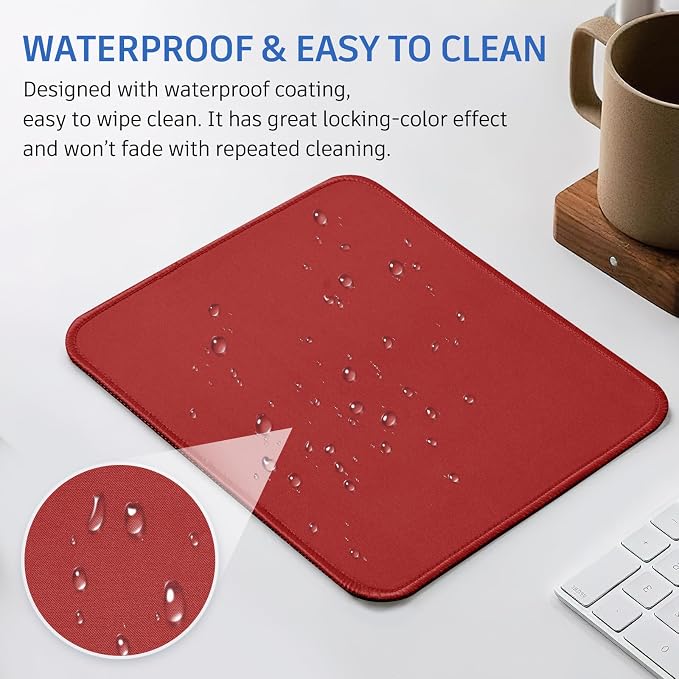 Orange Mouse Pad, 10.2 x 8.2 Inch, 3mm Thick, Ultra-Smooth - Image 6