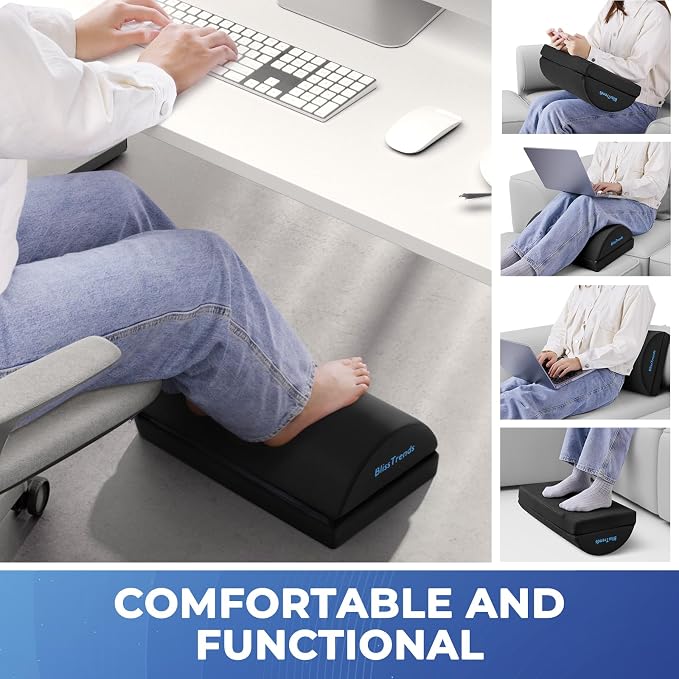 BlissTrends Foot Rest for Under Desk at Work-Versatile Foot Stool - Image 6