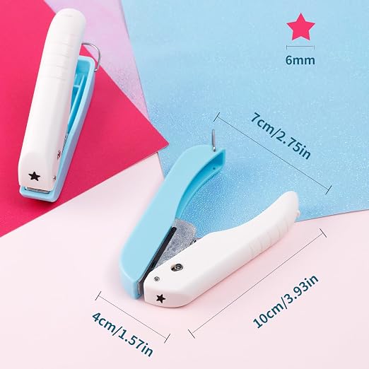 UCEC 2pcs Star Hole Punch 1/4 Inch Single Puncher, Paper Punches - Image 6
