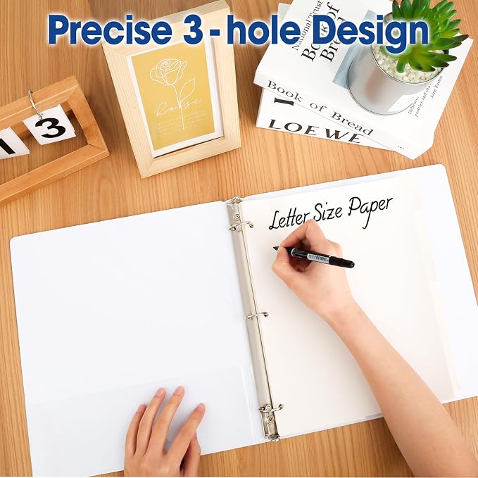 204 Pcs Binder Dividers with Tabs, 1/6 Cut Tabs, Dividers - Image 3