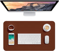 Hsurbtra Desk Pad, 23.6" x 13.8" PU Leather Desk Mat, M Extended Mouse Pad by Hsurbtra