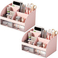 COMFYROOM Desk Organizer with 6 Compartments and 2 Drawers, Plastic Makeup by COMFYROOM