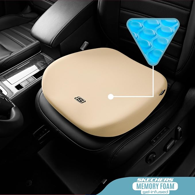 Skechers Seat Cushion Premium Gel & Memory Foam-Office Chair Cushion - Image 2