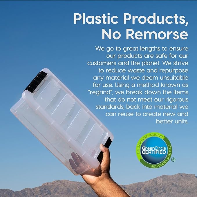 IRIS USA 13 QT Plastic Storage Box - Image 5