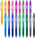 ParKoo 18 Colors Retractable Erasable Gel Pens Clicker, Fine Point 0.7mm by Parkoo