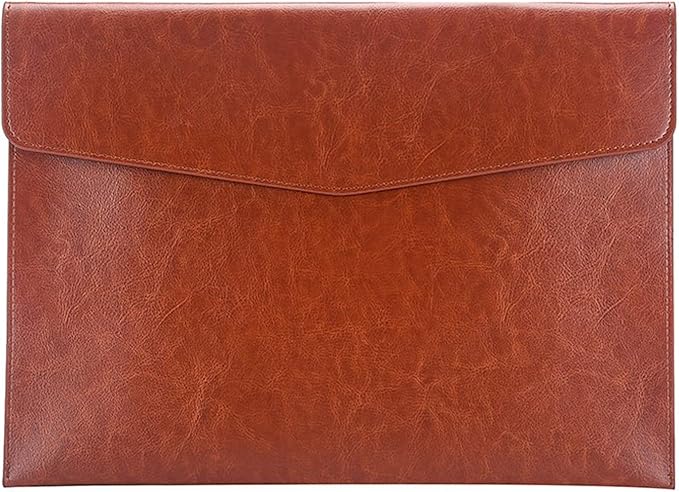 PU Leather A4 File Folder Document Holder Envelope Folder Case by enyuwlcm