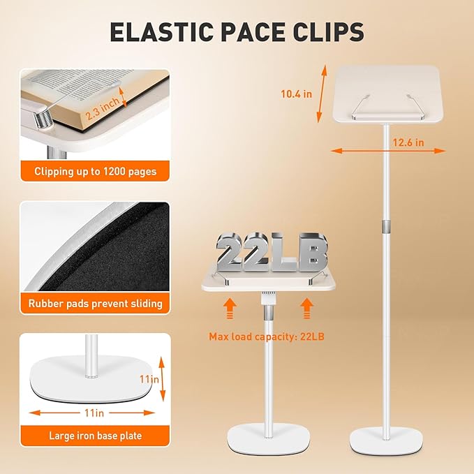 Floor Standing Book Stand, Foldable Book Holder - Image 3