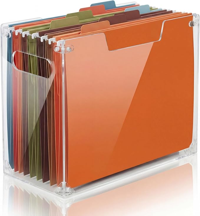 Novabright 1 Pack Acrylic File Organizer Box by Unknown