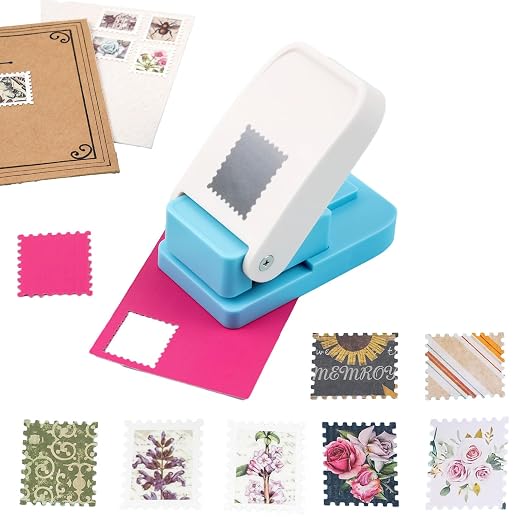 Stamp Punch, Stamp Puncher 1X0.8inch Rectangular Postage Stamps Punches by BAOFALI