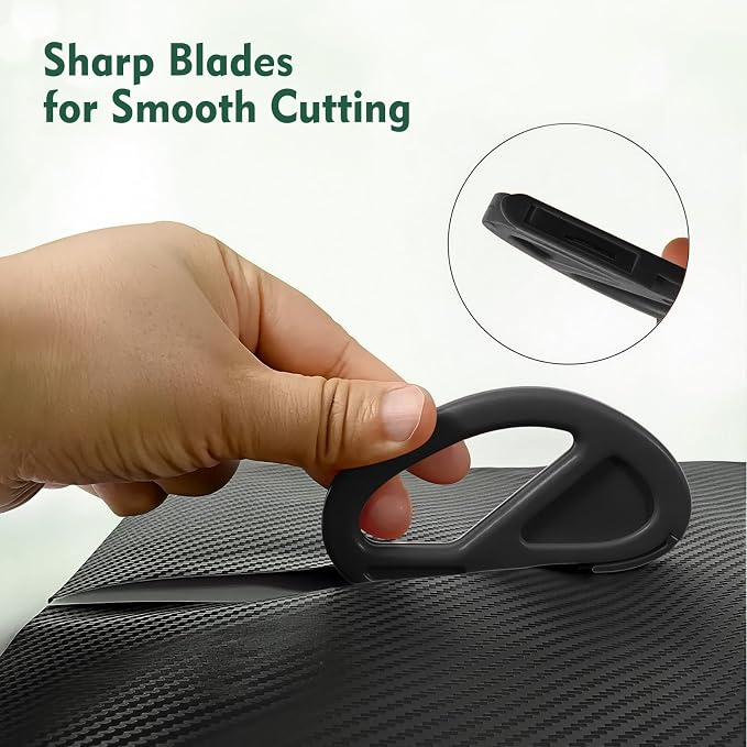 3 Pack Wrapping Paper Cutter & 10 Replaceable Blades, Safety Sliding Gift Wrap - Image 7