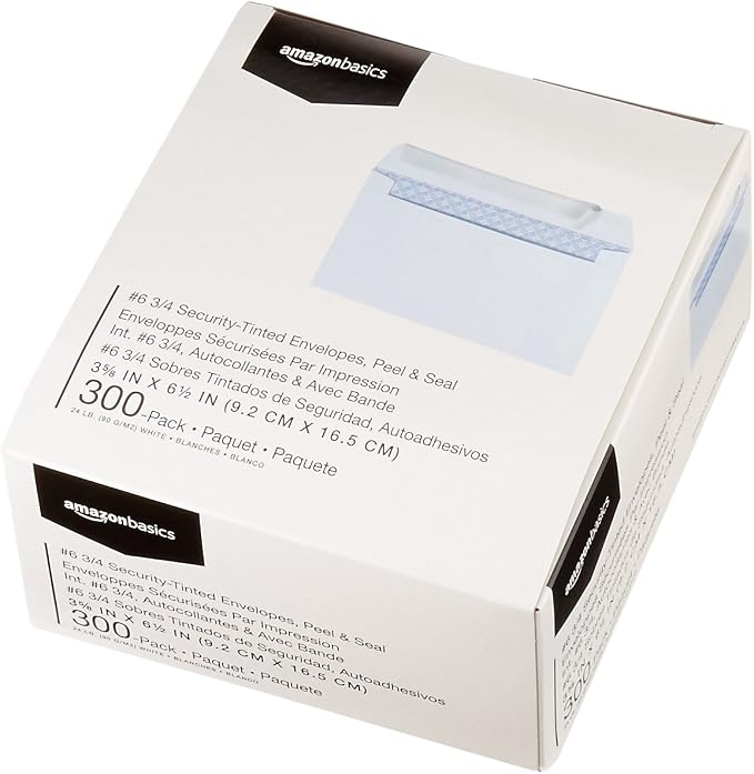 Amazon Basics #6 3/4 Security-Tinted Self-Seal Envelopes - Image 6