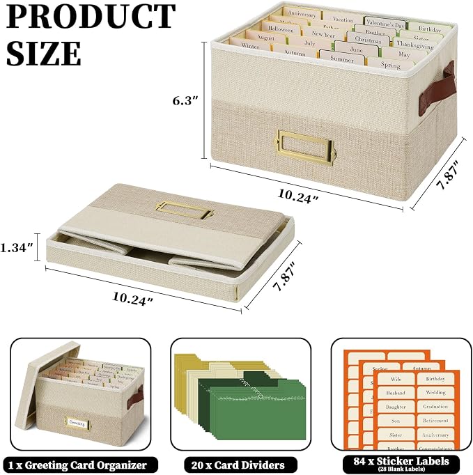 Vienrose Greeting Card Organizer Box - Image 2